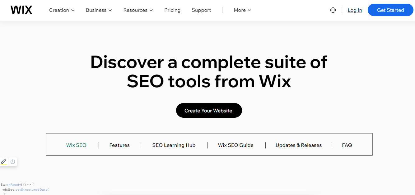 Wix Effective Marketing Capabilities Features